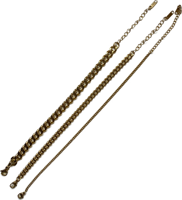 cuban link stacked set
